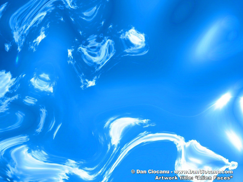 Alien Faces - original abstract art by Dan Ciocanu Alien Faces - original abstract art by Dan Ciocanu