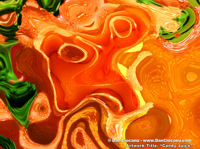Candy Juice - original abstract artwork by Dan Ciocanu Candy Juice - original abstract artwork by Dan Ciocanu