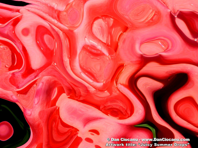 Juicy Summer Drops - original abstract art by Dan Ciocanu Juicy Summer Drops - original abstract art by Dan Ciocanu