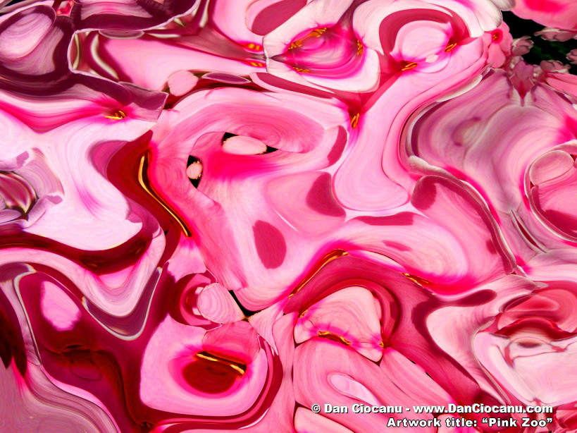 Pink Zoo - pink artwork signed by Dan Ciocanu Pink Zoo - pink artwork signed by Dan Ciocanu