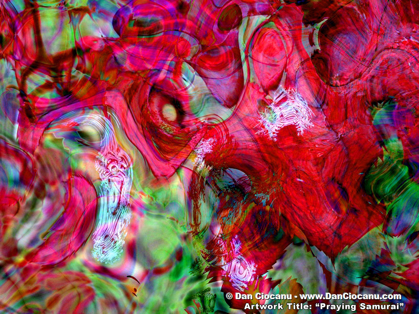 Praying Samurai - original abstract artwork signed by Dan Ciocanu Praying Samurai - original abstract artwork signed by Dan Ciocanu